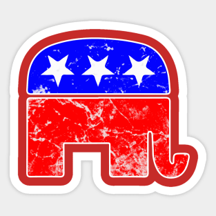 Republican Elephant Presidential Election Sticker